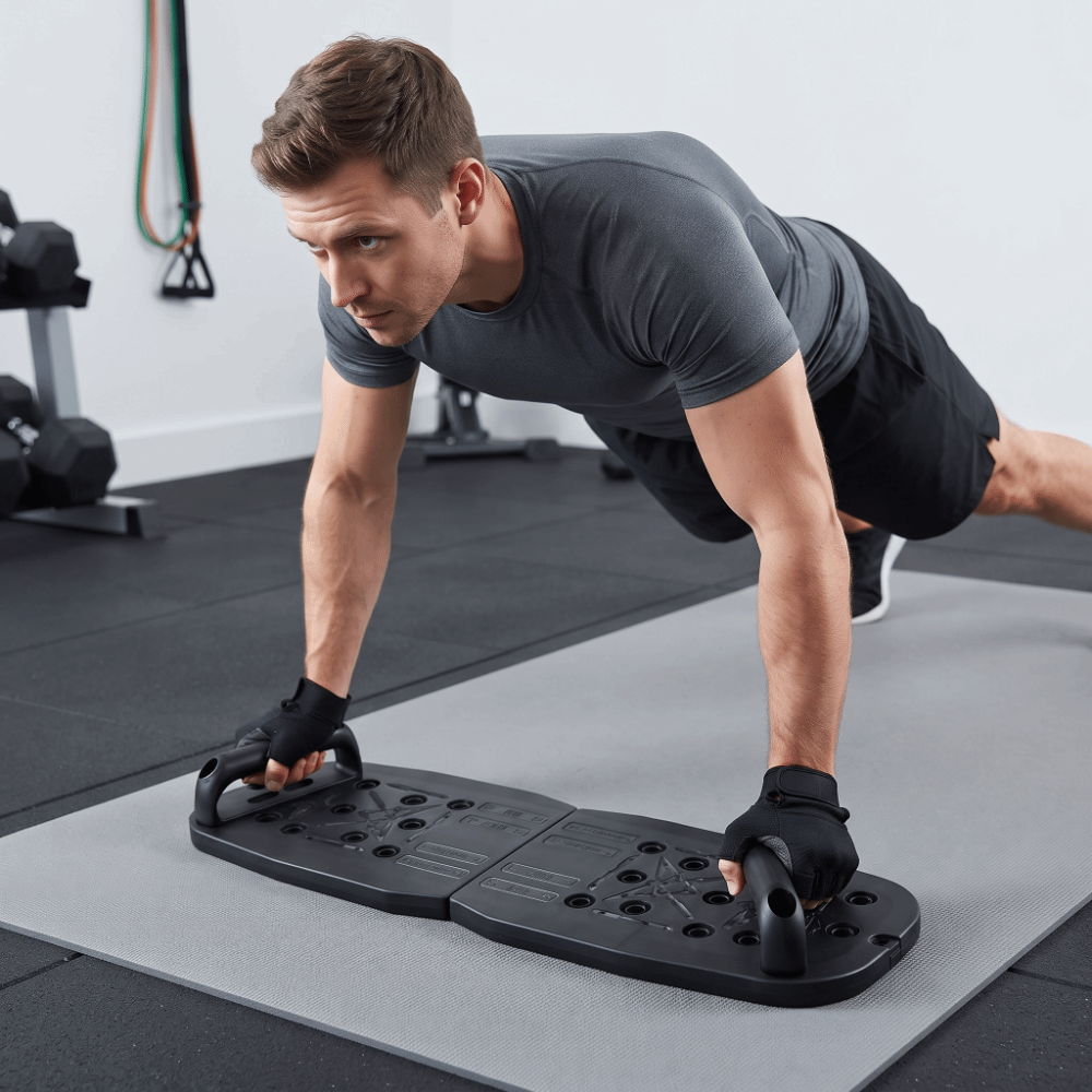 Push Up Board - Papan untuk Latihan Push-Up Anti-Selip, Portabel,