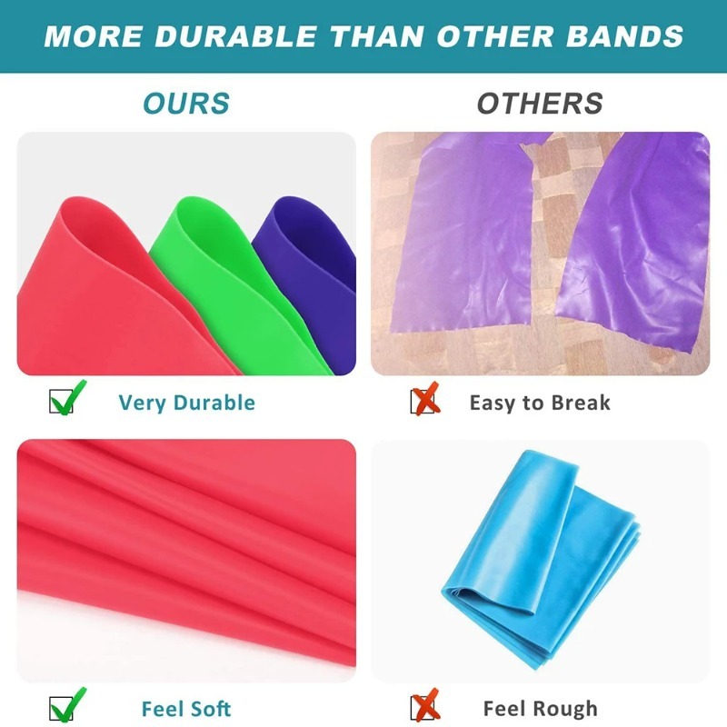 Pita Latihan Lateks Alami, Pit - Yoga Fitness Resistance Band ulasan dan harga