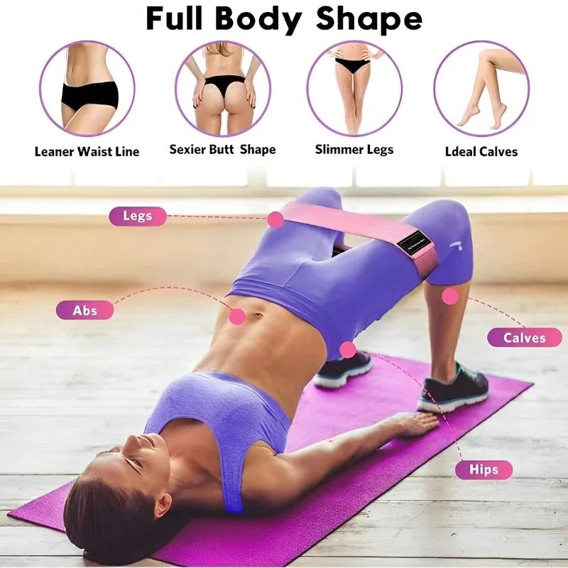 3Pcs Karet Resistensi Pinggul  - Yoga Fitness Resistance Band ulasan dan harga