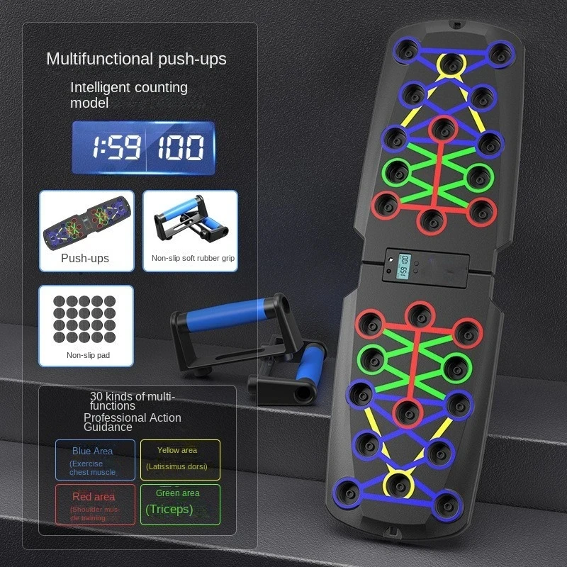 Set Papan Push-Up Portabel Mul - Push Up Board ulasan dan harga