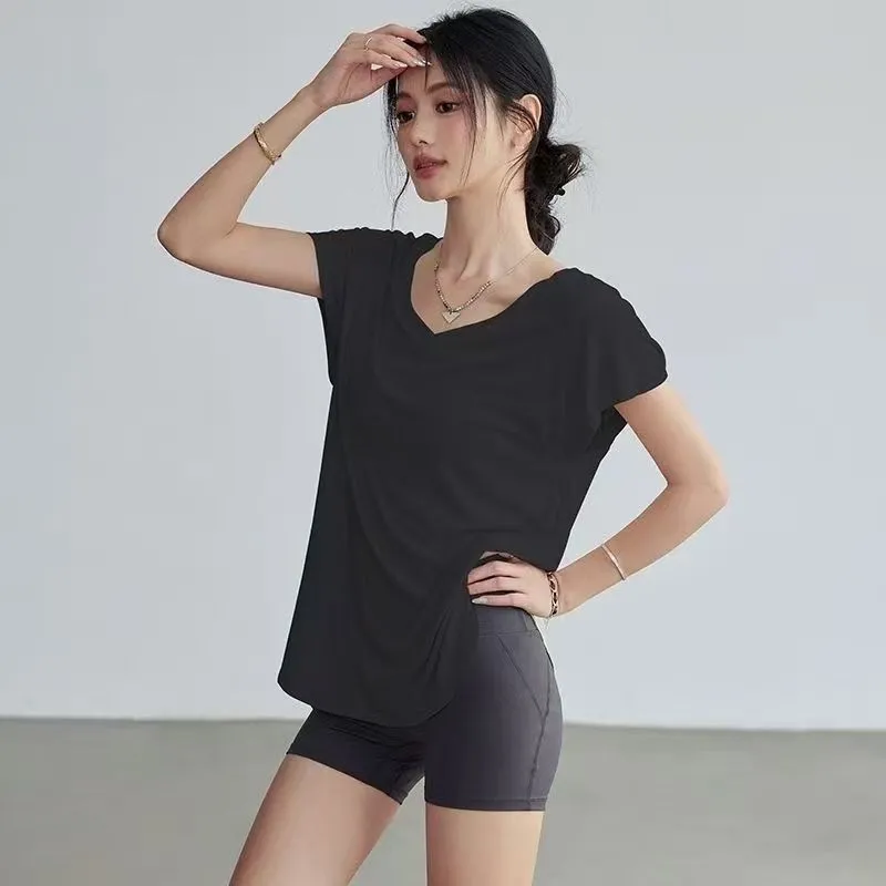 Kaos Yoga Wanita Slim Fit Lehe - Yoga Fitness Training ulasan dan harga