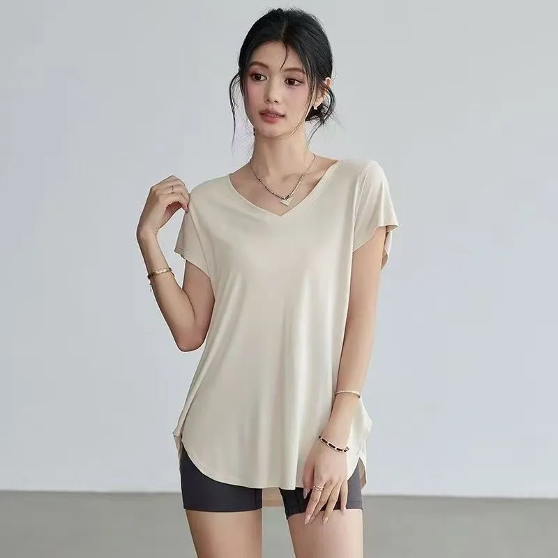 Kaos Yoga Wanita Slim Fit Lehe - Yoga Fitness Training ulasan dan harga